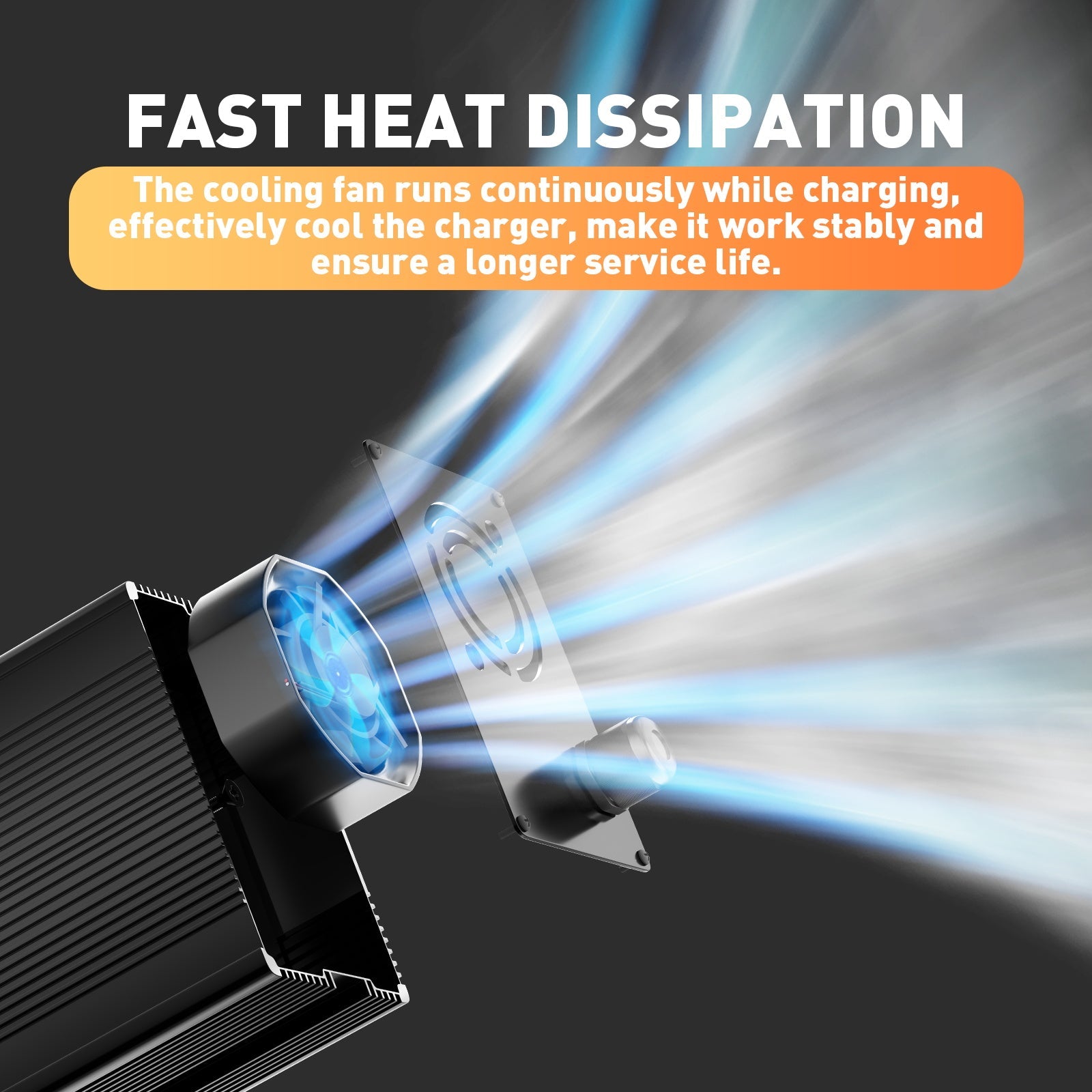 12V 20A LiFePO4 acculader, laadspanning 14,6V, 0V BMS-activering, met Anderson 50A snellaadconnector